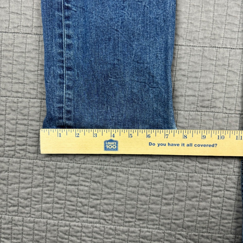 Levis 514 Straight Fit Jeans Men 32x30 Blue Medium Wash Denim Stretch Faded - Picture 11 of 12